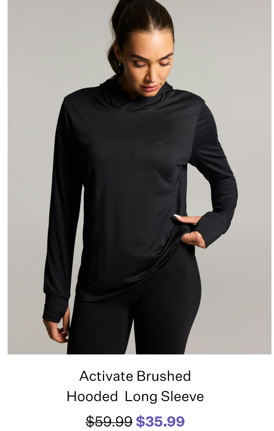 Activate Brushed Hooded Long Sleeve