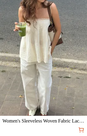 Women s Sleeveless Woven Fabric...