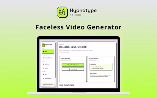 Hypnotype – Faceless Video Generator | Annual Access