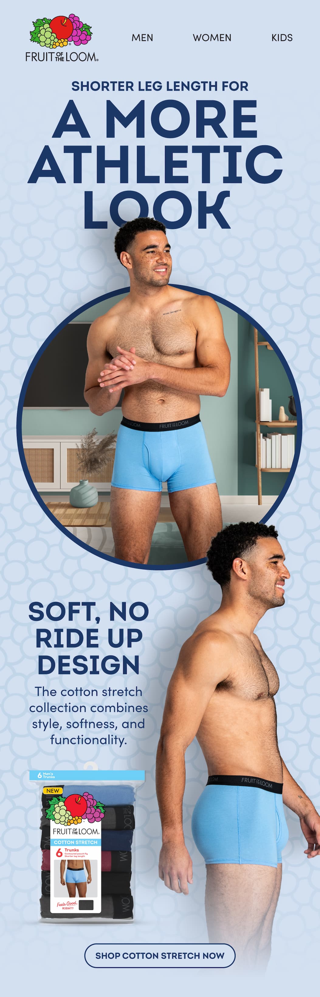 cotton stretch trunks on walmart