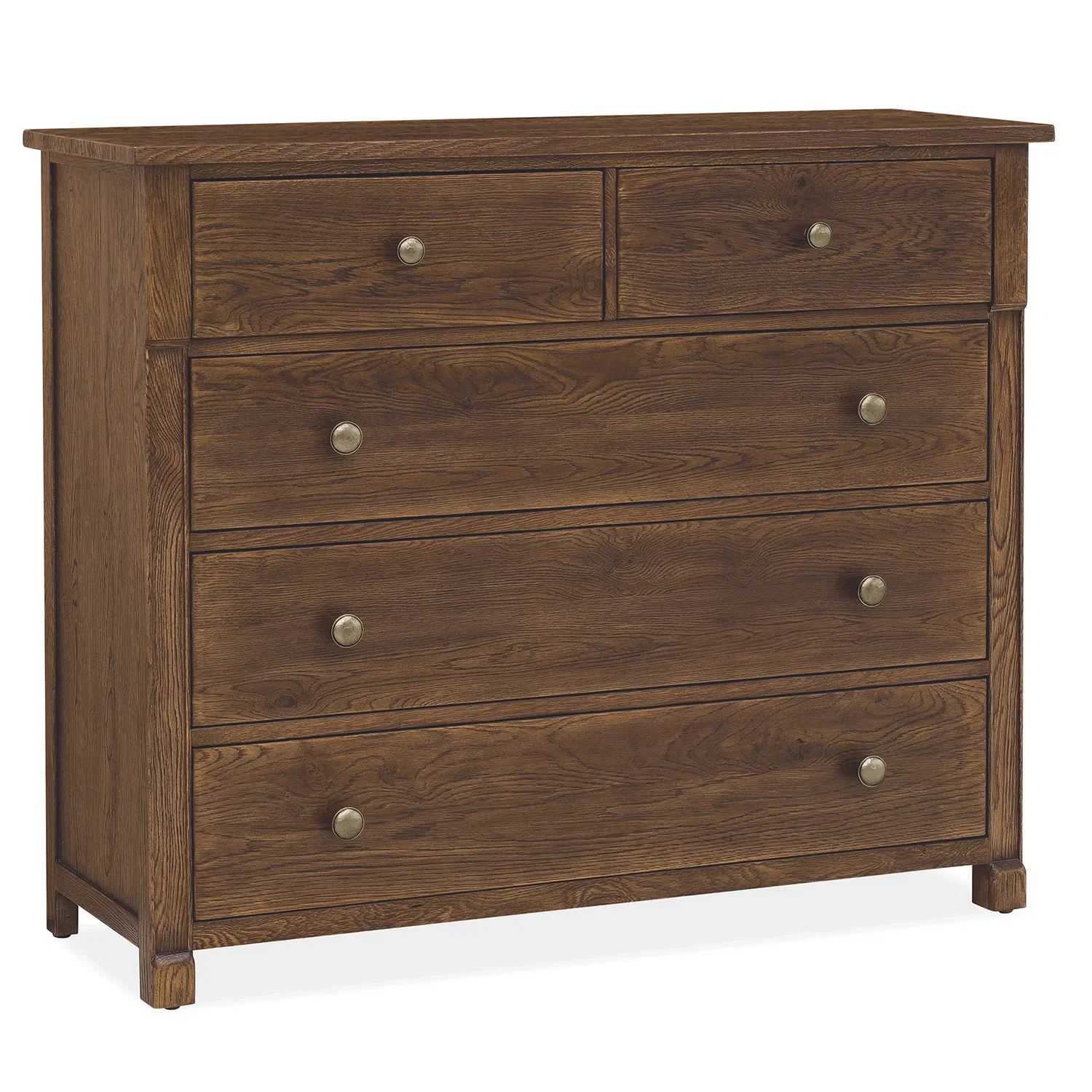 Image of Hooker Furniture Driftwood Worn Saddle Five-Drawer Chest