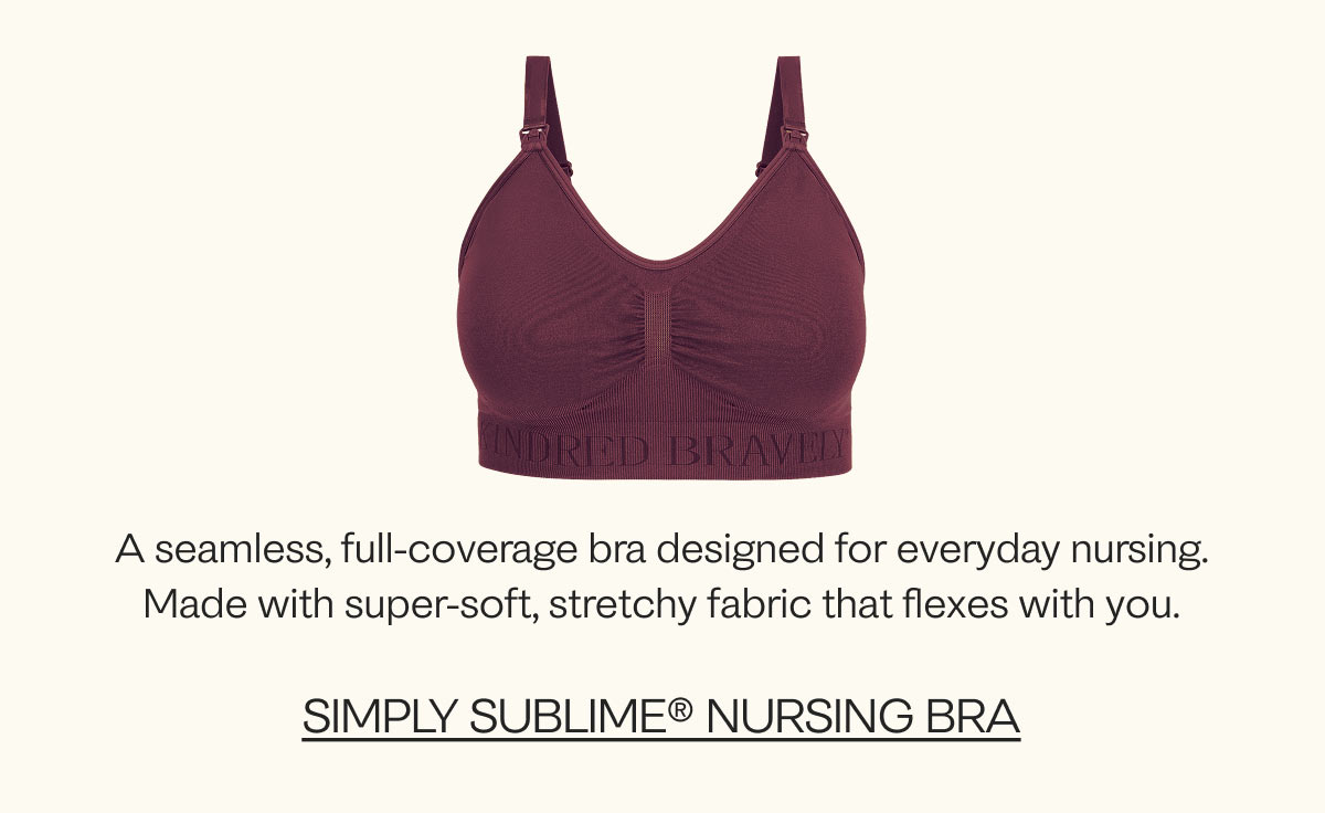 Simply Sublime Nursing Bra