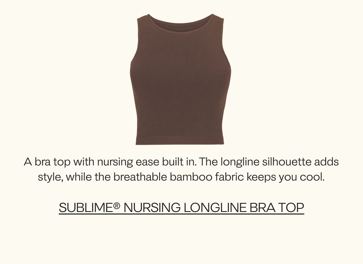 Sublime Nursing Longline Bra Top