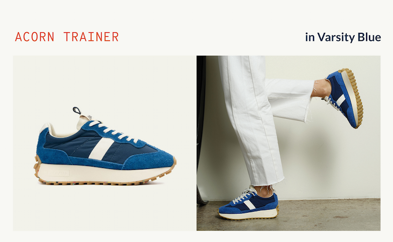 Acorn Trainer, Varsity Blue
