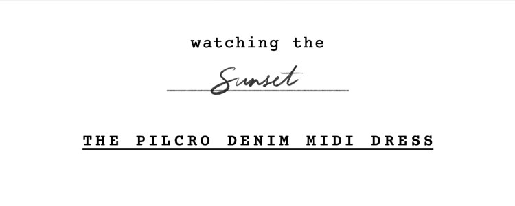 the pilcro denim midi dress >