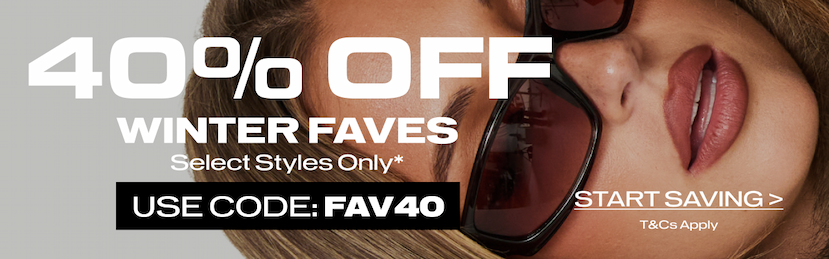Shop 40% off winter faves! Select styles only >