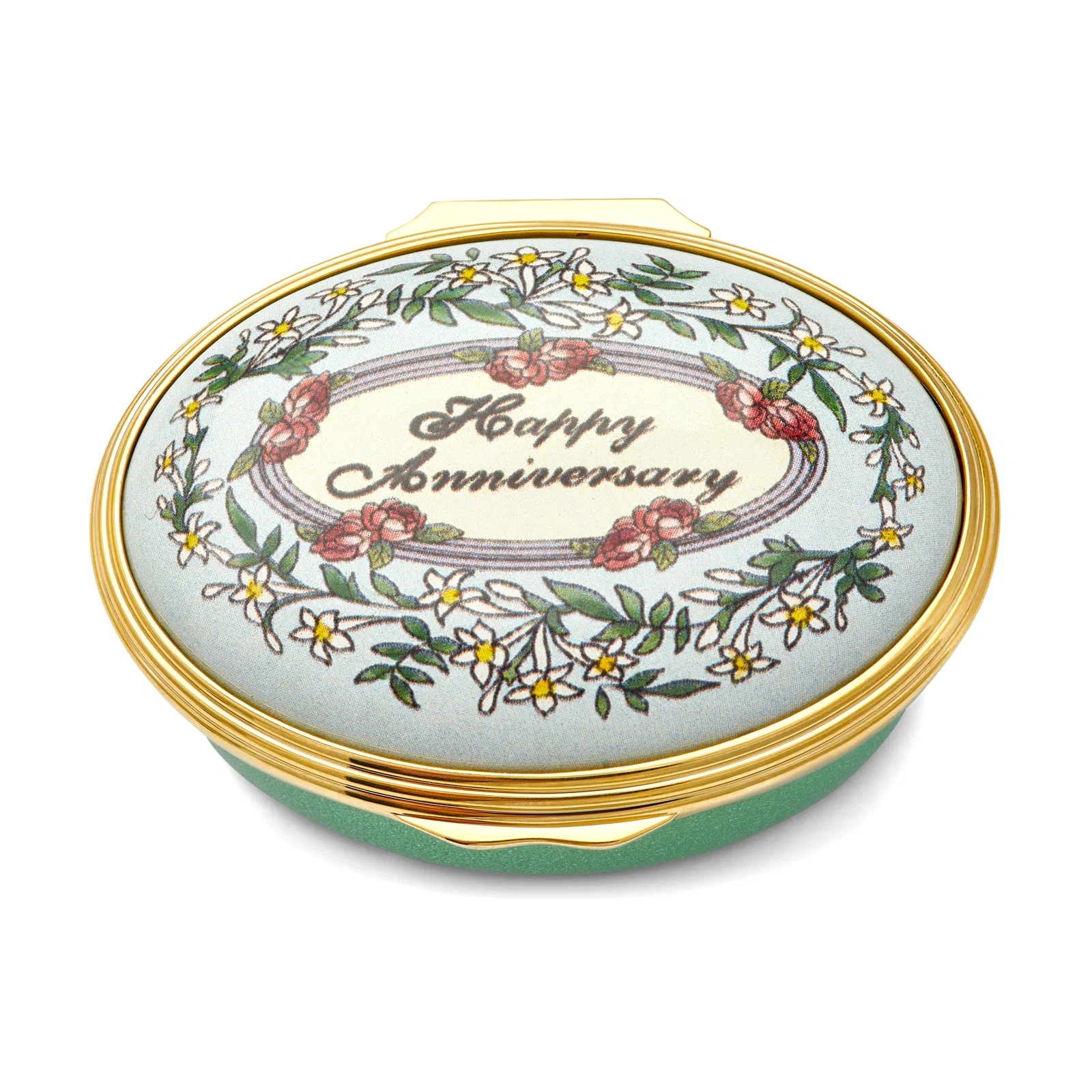 Image of "Happy Anniversary" Enamel Box - Personalised