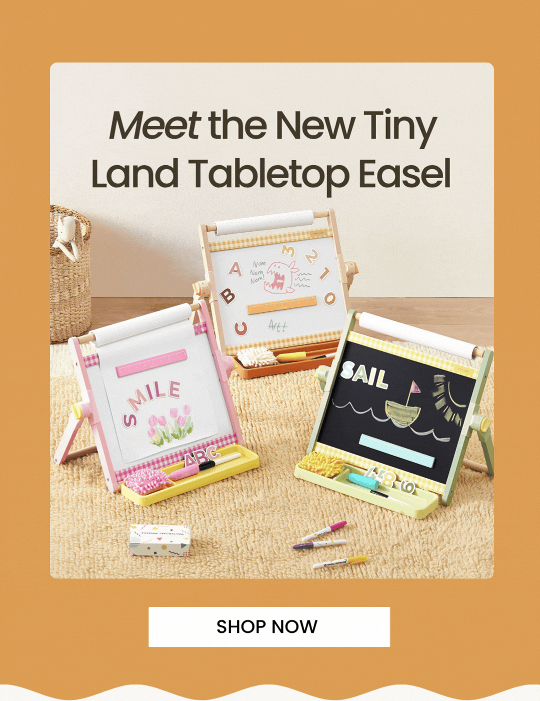 Meet the New Tiny Land Tabletop Easel. 20% OFF.