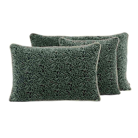 Housse de coussin en velours Gairo Haomy léopard - 2 coloris