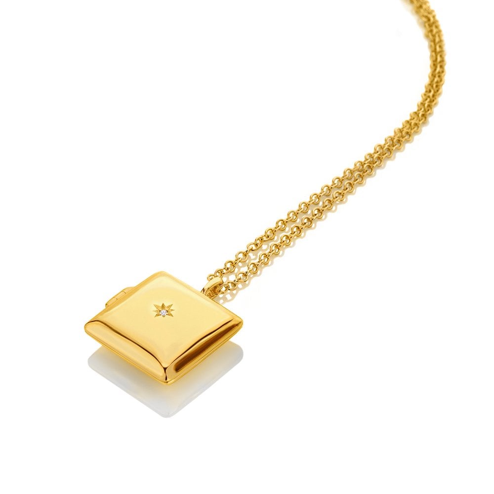Image of HD X Golden Edit Square Locket