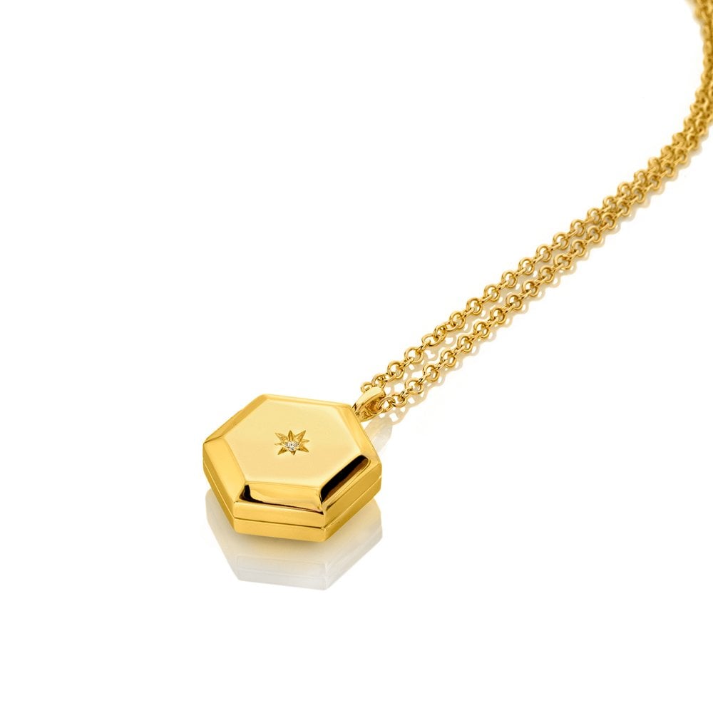 Image of HD X Golden Edit Hexagon Locket