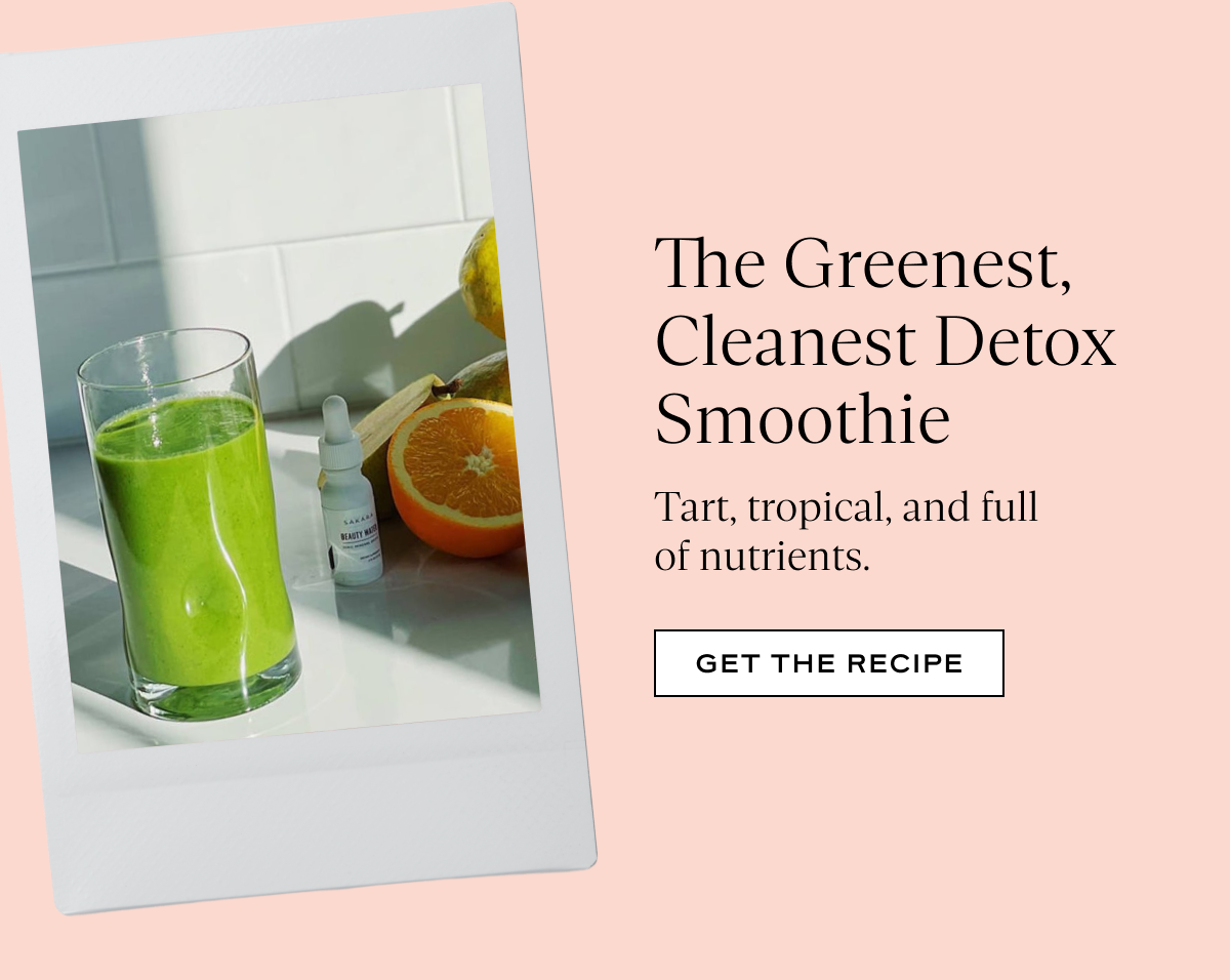The Greenest, Cleanest Detox Smoothie: Tart, tropical, and full of nutrients.