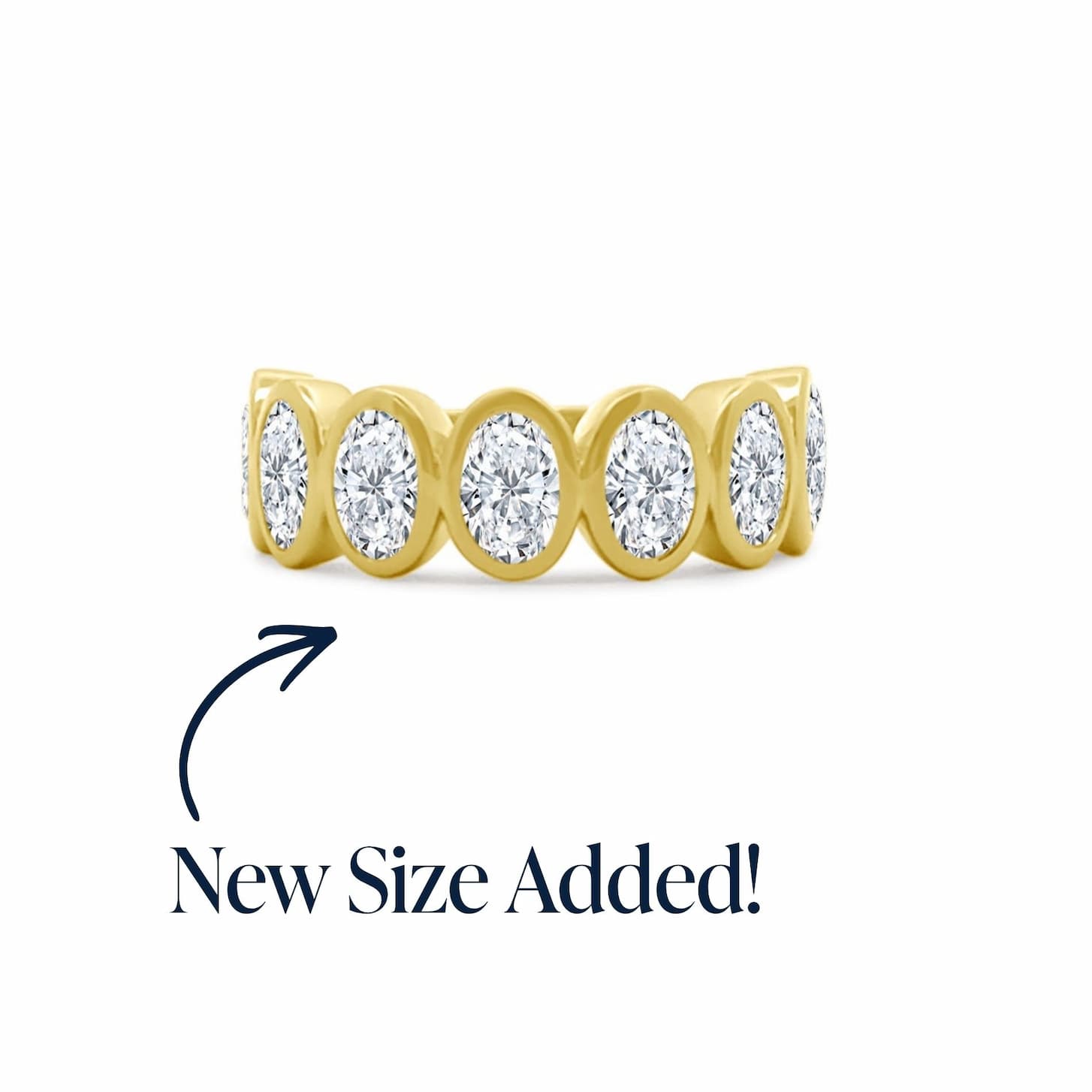 Oval Bezel Lab Grown Band
