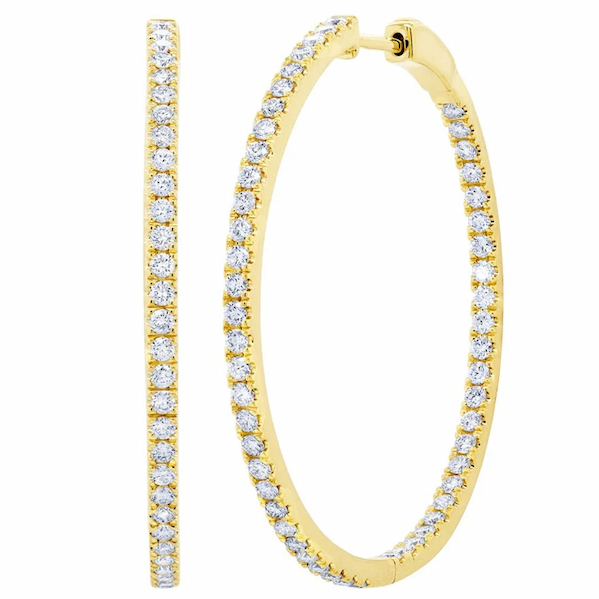 Inside Out Diamond Hoops