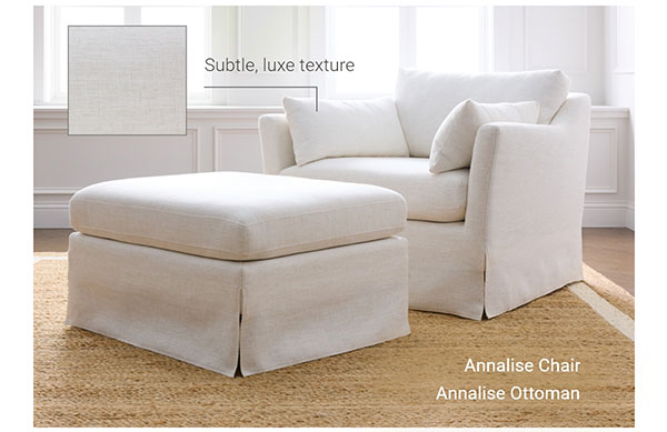 Annalise Chair & Ottoman