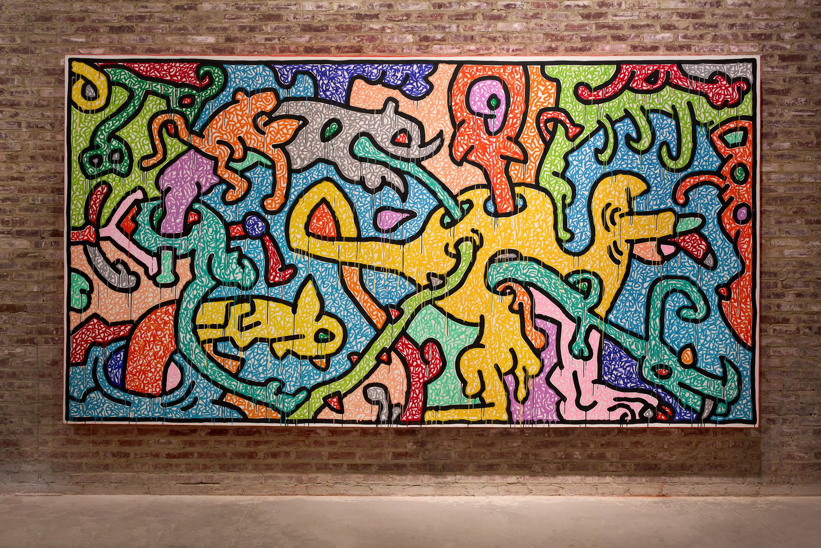 Colourful Keith Haring artwork