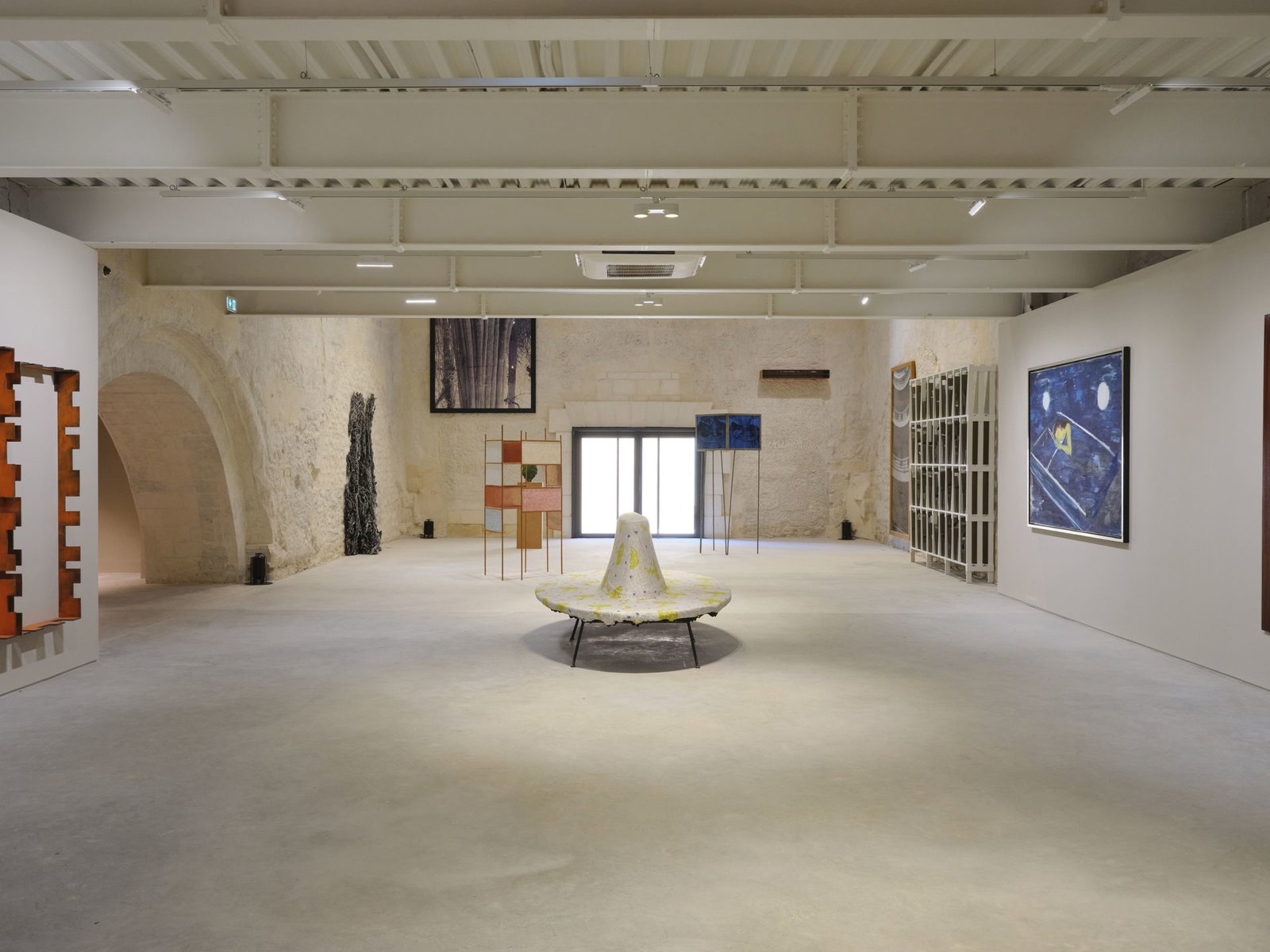 Interior of gallery at Bustamente foundation