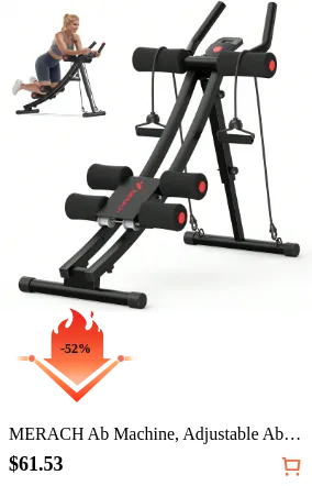 MERACH Ab Machine Adjustable Ab...