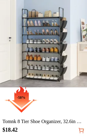 Tomnk 8 Tier Shoe Organizer 32.6in...