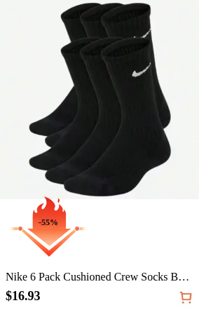 Nike 6 Pack Cushioned Crew Socks...