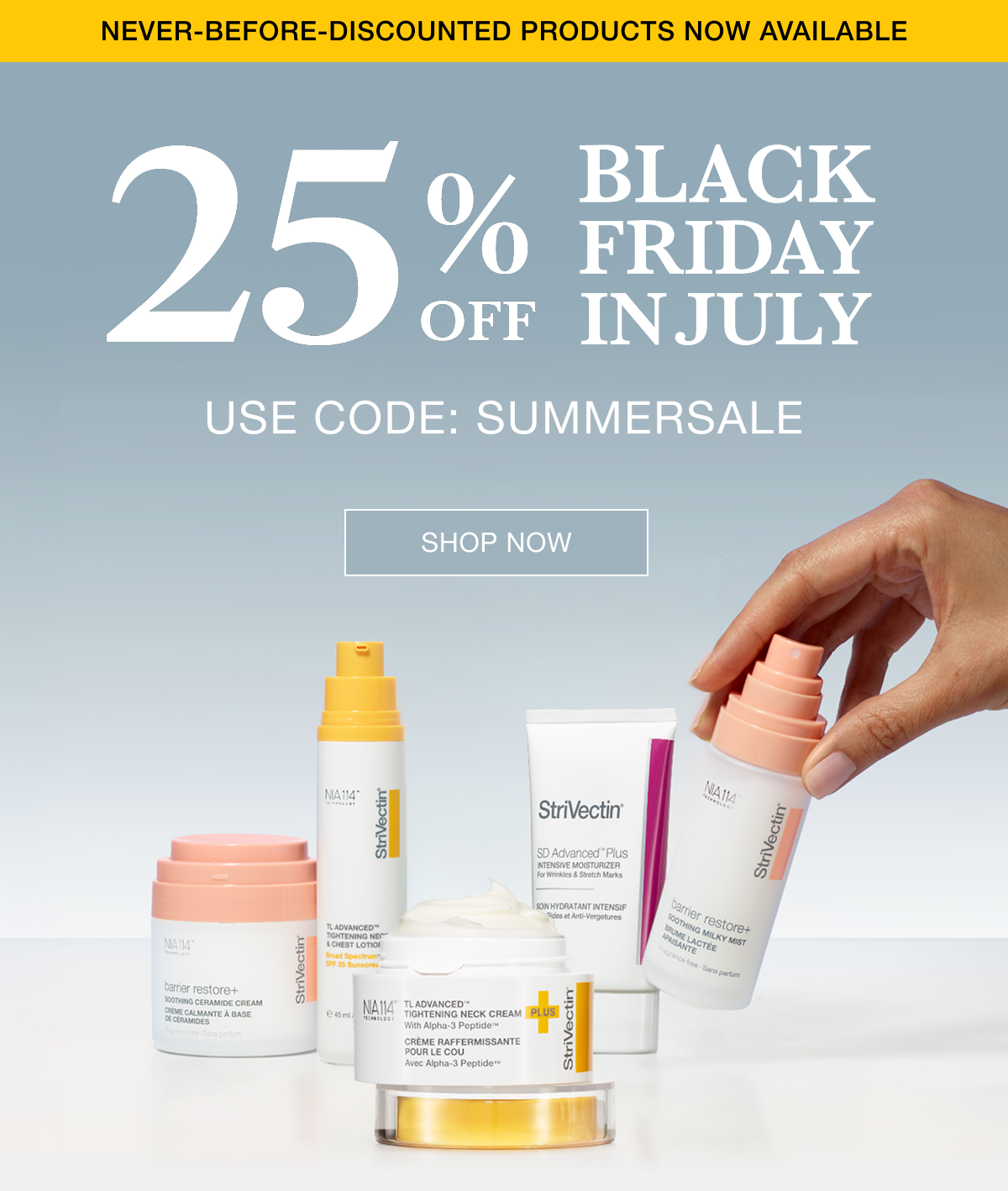 Black Friday in July 25% Off Sitewide for Strivectin Products with code SUMMERSALE