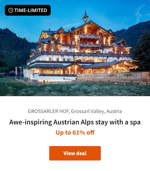 Awe-inspiring Austrian Alps stay with a spa