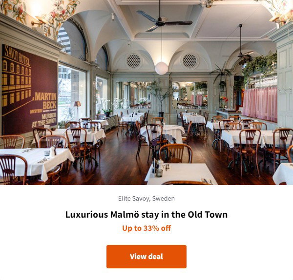 Luxurious Malmö stay in the Old Town