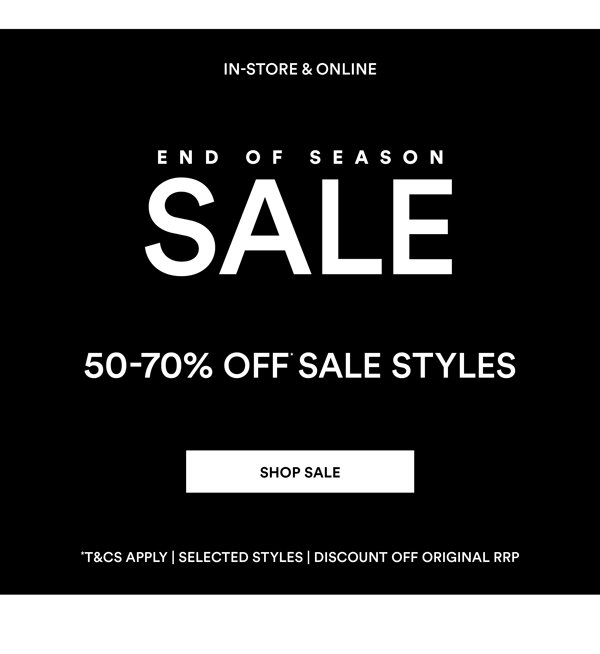 Shop End of Season Sale*