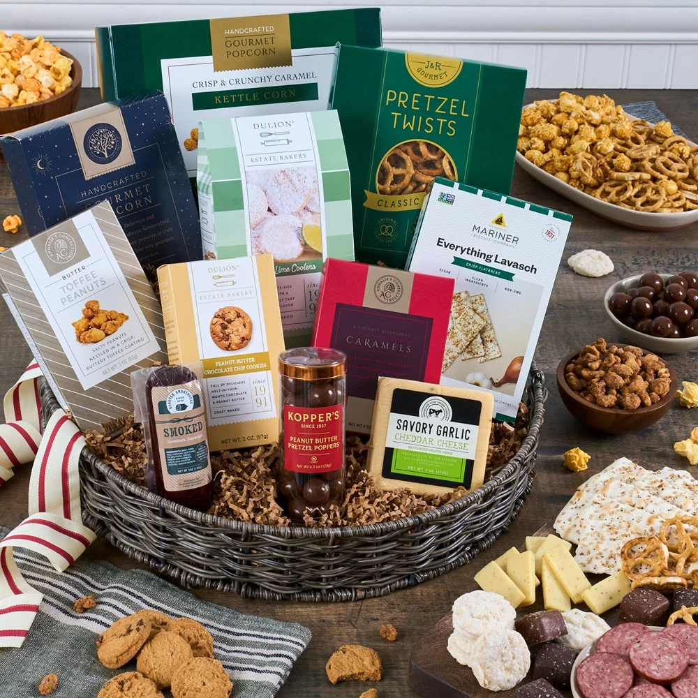 Snack & Chocolate Gift Basket - Deluxe