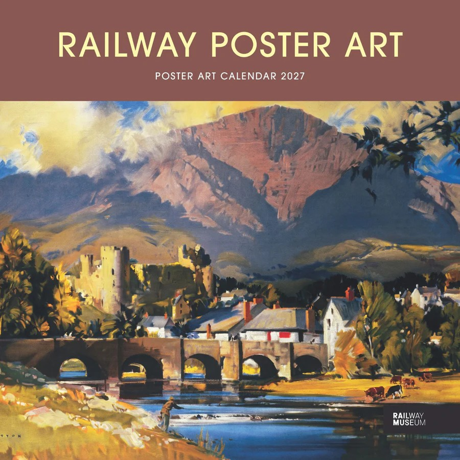 Vintage Railway Poster Art Calendar 2027