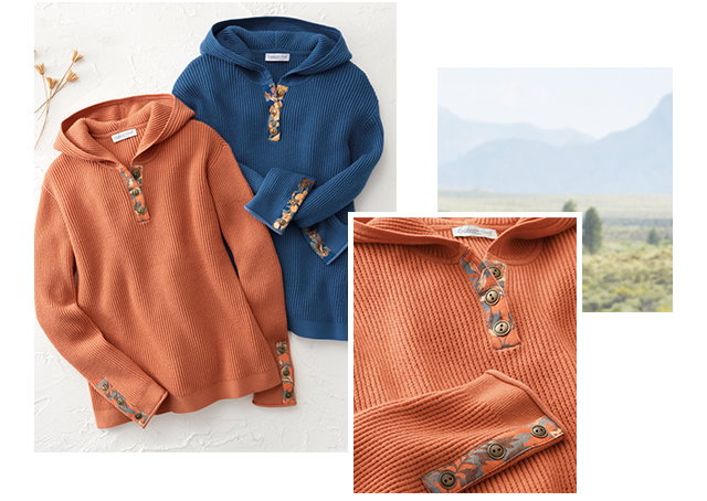 Waffle Knit Floral Patch Sweater