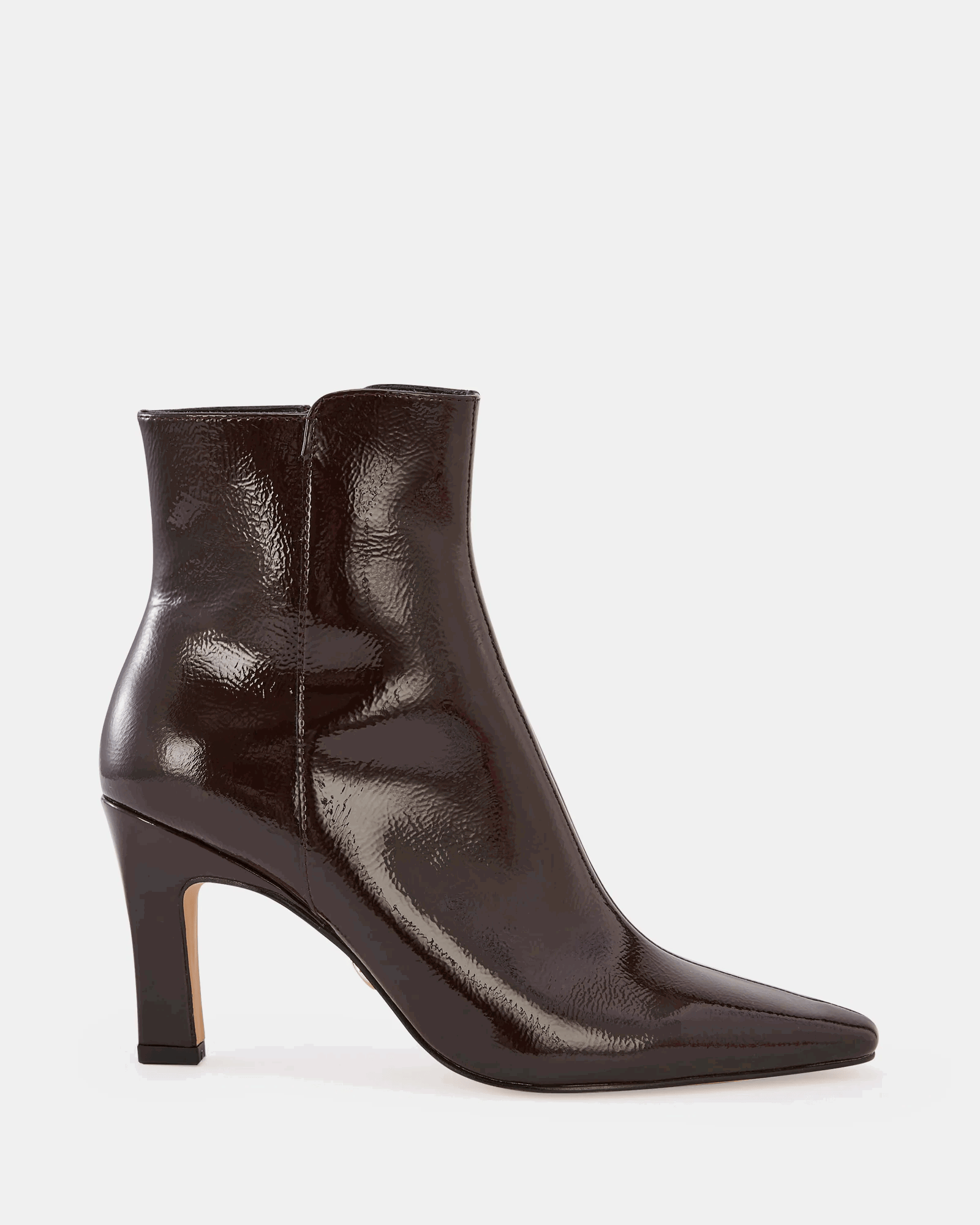 Loz Plum Crinkle Patent Boot
