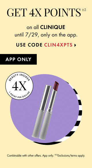 4X points on Clinique