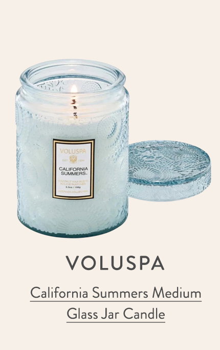 California Summers Medium Glass Jar Candle 