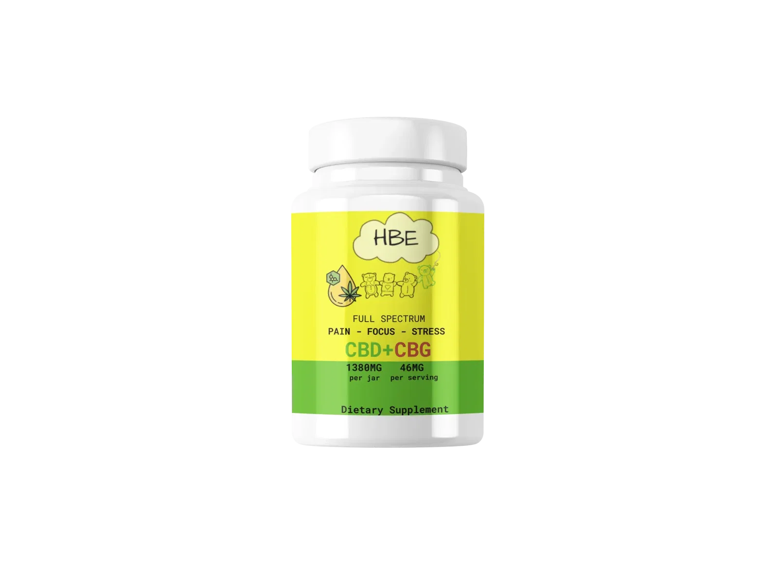 CBD+CBG Gummy Bears (30pcs)