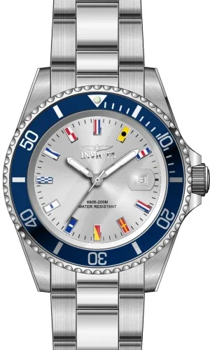 Image of Invicta Men's 40mm Pro Diver Quartz Date International Maritime Signal Flags Bracelet Watch
