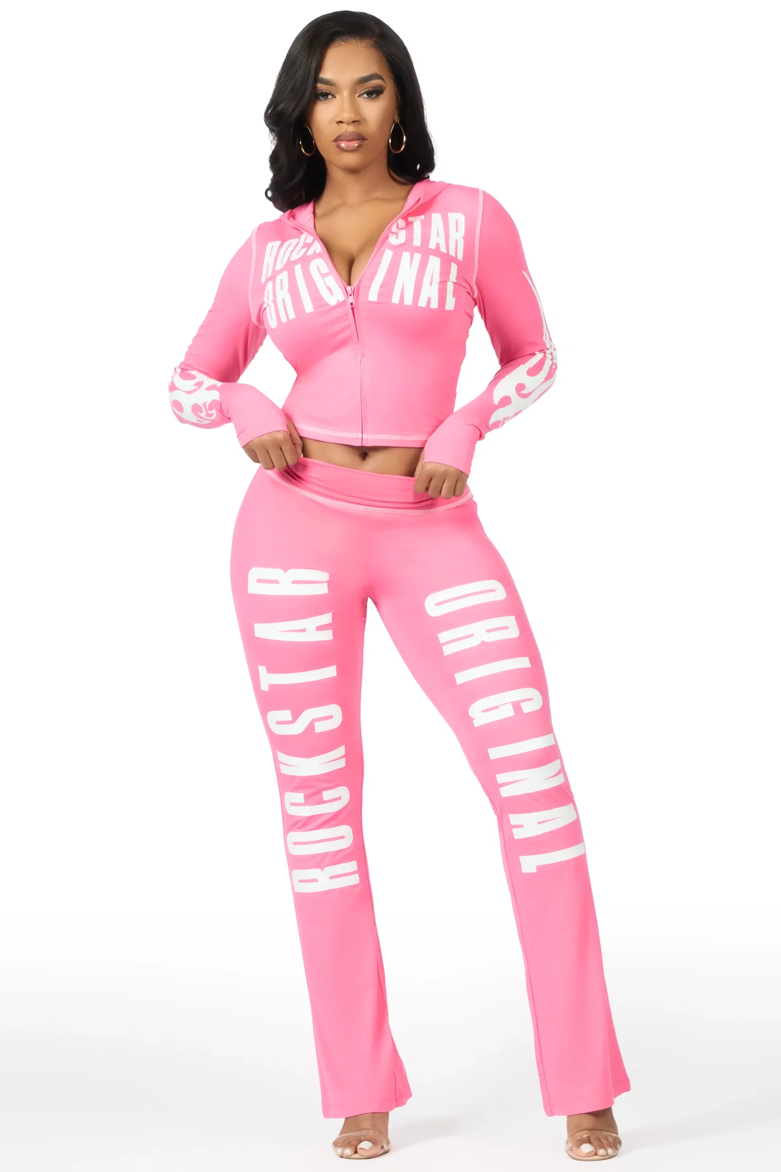 Image of Kamyia Hot Pink Lounge Track Set