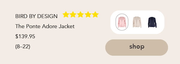 the ponte adore jacket dustyrose