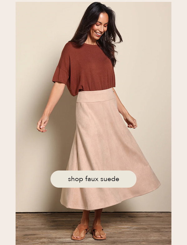 shop faux suede clothing