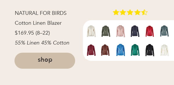 cotton linen blazer tan