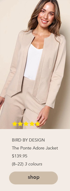 the ponte adore jacket sand