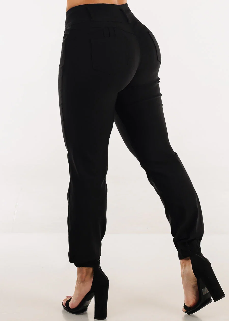 Image of MX JEANS Butt Lift Hyper Stretch Jogger Pants Black