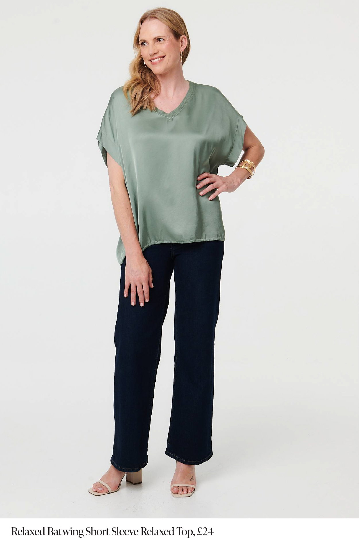 Relaxed Batwing Short Sleeve Relaxed Top | Shop Now