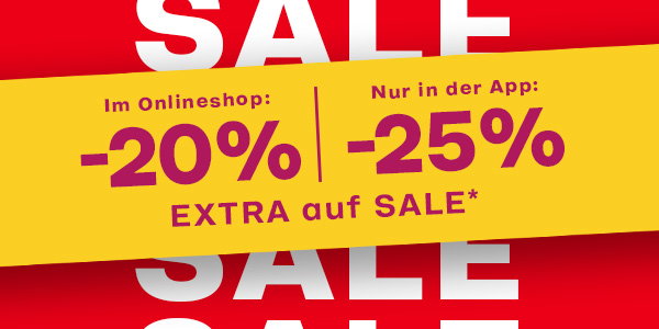 20 % EXTRA auf SALE