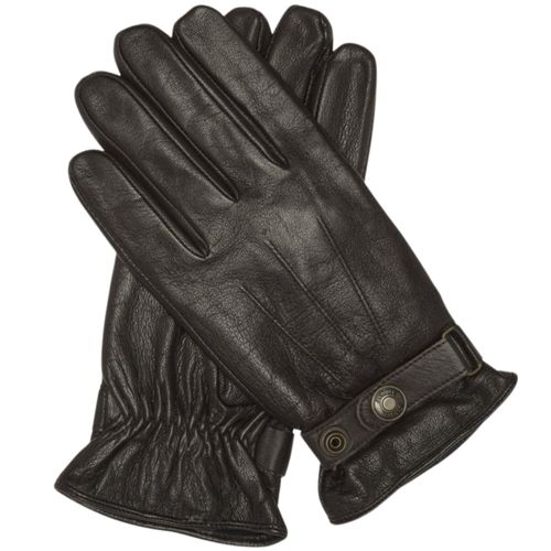 Schott NYC Leather Skin Gloves - Brown