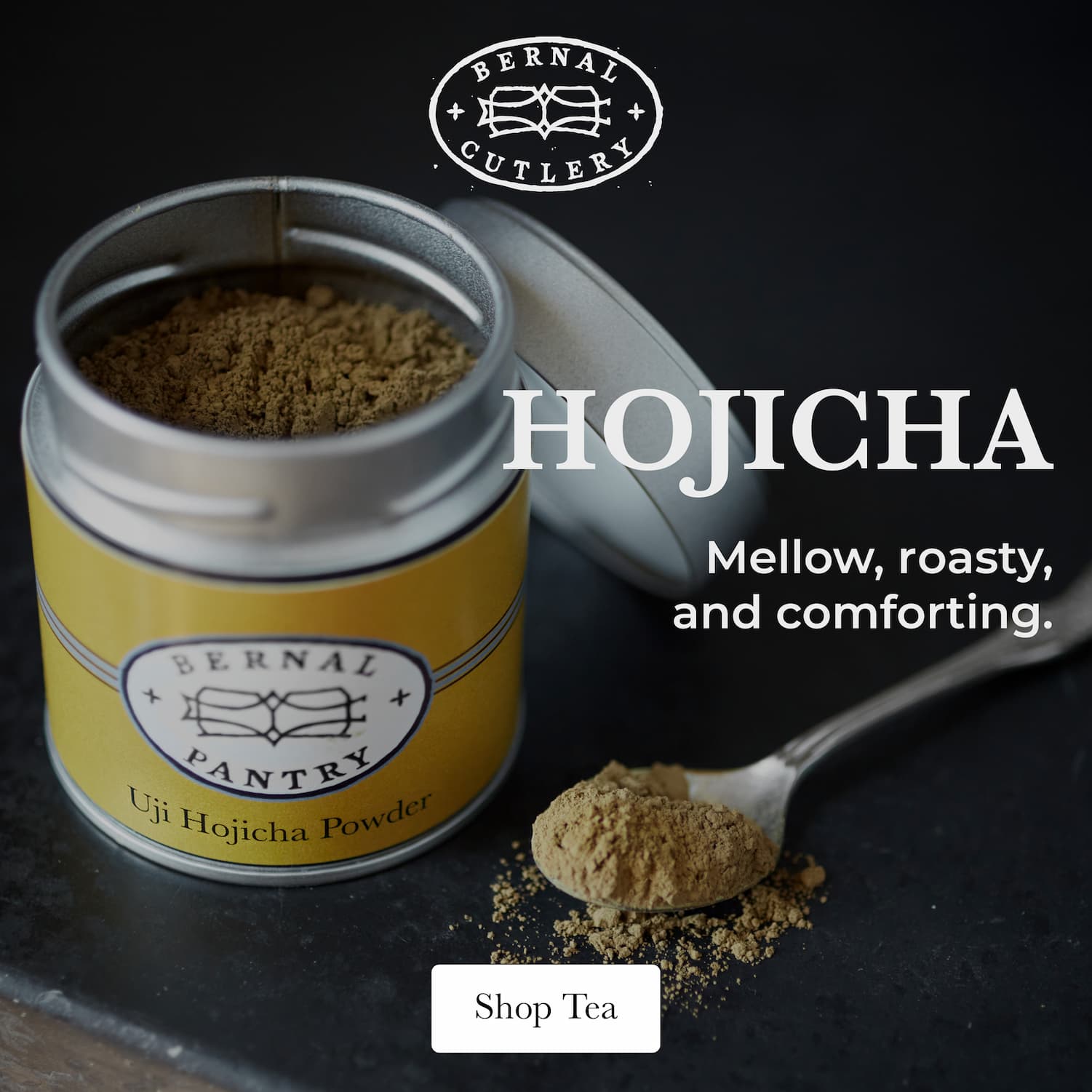 Powdered hojicha tea