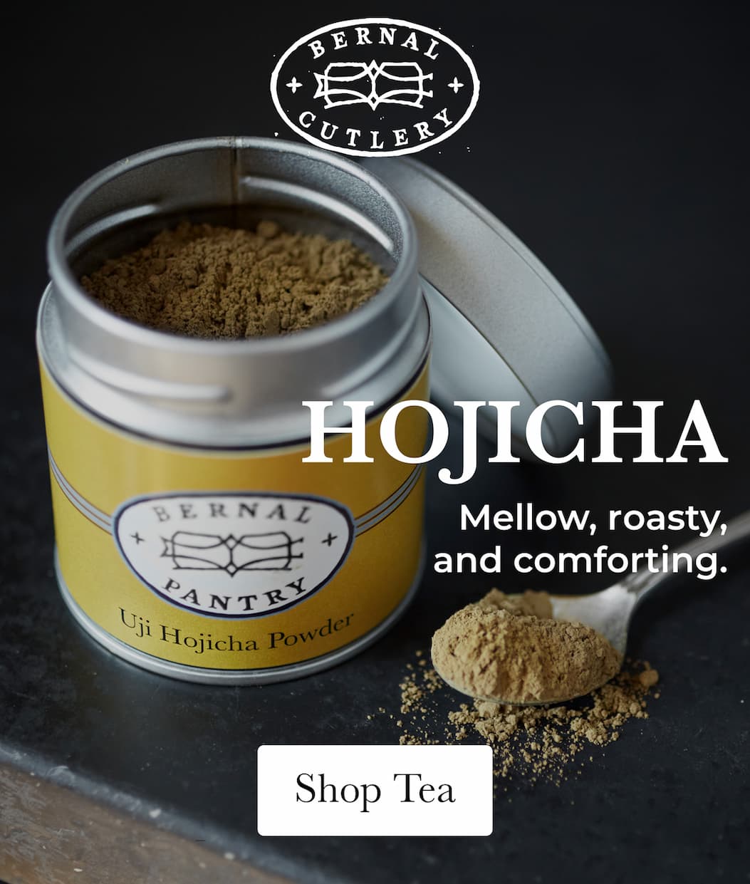 Powdered hojicha tea