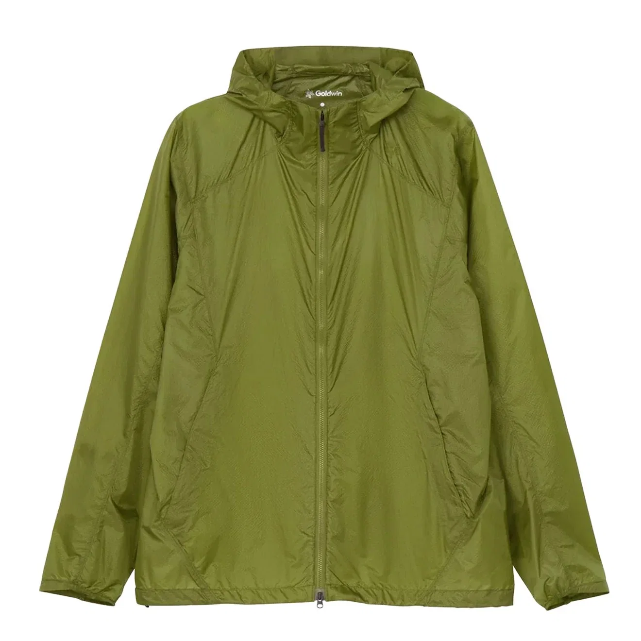 Image of Goldwin Airly Shell Packable Wind Jacket Ivy Green