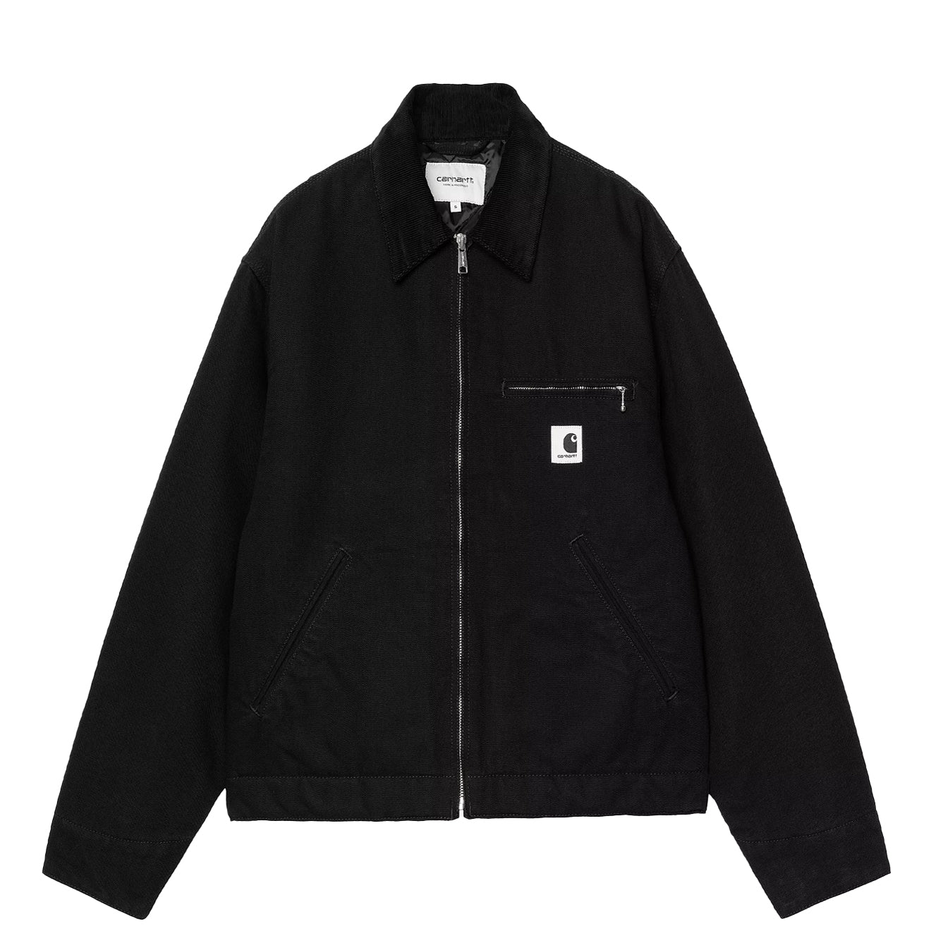 Image of Carhartt WIP Womens OG Detroit Jacket Black / Black Rinsed