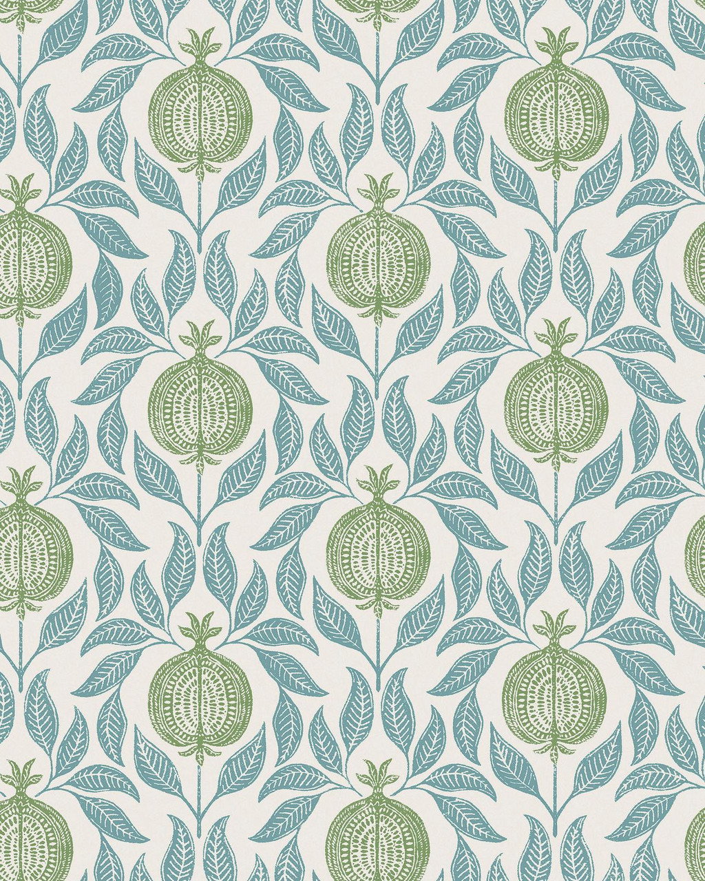Apple of Grenada Blue & Green Wallpaper
